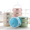 Thickened Stainless Steel Colorful Preservation Lunch Box 1 Piece Adult Lovely Bento Box Leak-Proof Container For Store Food 201015