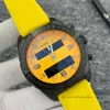 2021 NOVO 1884 relógio masculino Fuso horário duplo Exibição de ponteiro eletrônico Pulseira de borracha amarela montre de luxe Relógios de pulso masculinos Relógios esportivos