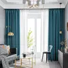 Gardin draperier kinesiska gardiner barock hög precision jacquard blackout ren färg satin för sovrum och vardagsrum