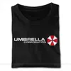 Sport Umbrella Corporation overhemden voor heren op maat gemaakt Premium katoen zwart ronde hals T-shirt met korte mouwen 210716