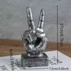 VILEAD Harz-Geste-Finger-Figuren, amerikanische Retro-Ornamente, Zuhause, Café, Modell, Raum, weiche Dekoration, Einrichtung, 211105