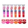 24pcs/lot Fruit Flavor Peel Off Liquid Lipstick Waterproof Long Lasting Lip Gloss Pack Tatoo 6 Color Wholesale Lipgloss