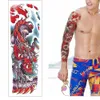 Braço grande adesivo de tatuagem temporária tigre flores crânios dragão peixe colorido manga adesivo falso flash à prova dwaterproof água tatto2399783