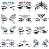 Gezicht Tattoo Stickers Juwelen Diamond Party Facial Make Oog Eyeliner Oogschaduw Oog Make-up Crystal Rhinestones Tijdelijke Tattoos Eyes Sticker