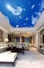 Sfondi personalizzati 3D soffitto 3D murale carta da parati blu cielo bianco cloud piccione soggiorno soggiorno camera da letto