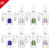 Cenere di cenere di vetro 14mm 18mm da 4,4 pollici Accessorio per fumo Mini Bong 6 Styles Ashcatcher Spesso Pyrex Pyrex Clear Cugger Ashcatcher 90 gradi Tubo di fumo