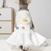 Dog Apparel wedding dress pearl love skirt pet supplies pets supplies plus size