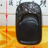 絶妙な彫刻ドラゴンを備えた中国の古いwa shi石のインクストーン7416870