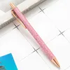 BallPoint Pennor 1PCSmulticolor Pen Shiny Luxury Cute Wedding Rose Gold Metal Stationery School Office Supply High Quality Spinning