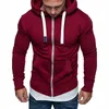 Erkek Hoodies Tişörtü Erkek Artı Boyutu Eşofman 2021 Sonbahar Kış İpli Cep Kapüşonlu Sweatshirt Uzun Kollu Zip İnce Ceket Erkek J