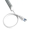 T5 T8 3pin Connector kabel Przełącznik przedłużacza do zintegrowanych rur LED zasilanie z wtyczką US 1ft 2 stóp 3,3 stopy 5 stóp 6 stóp 6,6 stóp 100 szt.