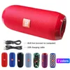 TG116 Uppgraderingsversion TG117 Bluetooth Portable Högtalare Double Horn Mini Outdoor Waterproof Subwoofer Wireless Speakers Stöd TFT USB Card FM Radio Free DHL