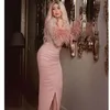 2021 Dubai Off Shoulder Evening Dress Mermaid Side Split Prom Dresses Sequins vestidos de fiesta Yousef Aljasmi Party Wear