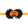 Bambino fasce di halloween arco fiore fascia boutique boutique ragazze zucca accessori per capelli per bambini bambini bambini hairbands kha544