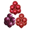 50 sztuk / partia 10 cali Ruby Red Love Heart Okrągły Party Dekoracji Helu Dwuosobowywane Lateksowe Balony Walentynki Romantyczny Wedding Urodziny Decor JY0935