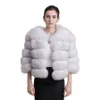 Qiuchen PJ1801 Arrival Women Winter Real Fur Coat Grube Fur Kobiety Zimowa Kurtka 211019