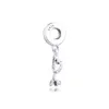 Coeur Beads100% Réel 925 Sterling Silver Stéthoscope Coeur Dangle Charms Fit Bracelet Métal Perles Bijoux En Argent Q0531