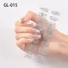 Stickers Decals 16 Posts1 Sheet Nail Art UV Gel Polish Wraps Strips Full Cover Colorful Manicure Tool1823163