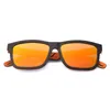 Okulary przeciwsłoneczne ręcznie robione zabytkowe drewno mężczyzn spolaryzowane okulary słoneczne kobiety Uv400 Square Ebony Zebra Wooden 2021 Wysoka jakość285f