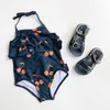 cherry print swimsuit