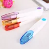 1200st/Lot U Shape Clippers Sying Trim Scissors Nippers Transparent Cover Mini Cross-Stitch Embrodery Clipper Cutter Dh9475