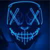 Máscara de Halloween LED Acenda Engraçado Máscaras O Ano Eleitoral Purge Grande Festival Cosplay Traje Fontes Máscara De Party