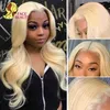Spitze Perücken 613 Honig Blonde Farbe Remy Brazilian Body Wave Front Human Haar Perücke 30 32 Zoll 1b Ombre Frontal Für schwarze Frauen