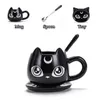 Nieuwe Creative Black Cat Keramiek Mokken Kids Ontbijt Melk Cartoon Cups Office Afternoon Thee Koffiemok met Lade Y200106