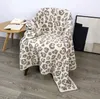 Coperte Confronta con articoli simili Delicate coperte con stampa leopardata lavorate a maglia Inverno caldo Copriletto scozzese in microfibra con cuciture in pelliccia sintetica Coperta soffice per adulti