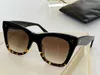 Occhiali da sole Fashion S004 Black Brown Tortoise Gradient Cat-Eye Design da donna Protezione UV con scatola Occhiali da sole da uomo