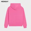 Menkay bawełniane bluzy bluzy z kapturem bluzy track spodnie joggers kobiety dresy dwa kawałek zestawy spodenki sweatsuits jesień zima 211109