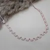 Fashion Waterway 925 Silver Baguette Necklace For Women Trendy Super Luxury Turkish Fine Jewelry