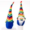 Rainbow Gnome Beztwarzowy Pluszowy Boże Narodzenie Dekoracje Krasnolud Prezent Figurki Zabawki Dekoracji Domu Delikatny Elf Decor Doll