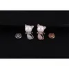 Kat Dame Leuke Mode Broche Kraag Pin Gesp Micro-Inlaid Gem High-end Pearl Creative Corsage met accessoires