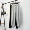 Yedinas 가을 여성 하렘 바지 Hight 허리 땀 캐주얼 Streetwear 포켓 Balck Sweatpants 210527 용 넓은 바지