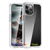 Для iPhone 12 Case Clear 360 Полное тело Сотовый Телефон Чехол Двойной слой Защитная крышка Встроенный экран Совместим с Samsung S21 Ultra