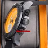 4 stilar GF Super Edition Klockor XB0180E4 45mm Automatisk Kronograf Volcano Special Polymer Mens Watch Black Dial Gummi Rem Gents Wristwatches