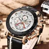 Top Brand Lige Men Watches Fashion Sport Leather Watch Mens Mens Luxury Date Imperproof Quartz Chronograph Relogio Masculino + Box 210609