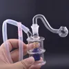 Bruciatore a nafta in vetro di alta qualità Bong Dab Rigs 10mm Femmina piccolo gorgogliatore Tubi per l'acqua con bruciatore a nafta in vetro maschio Tubo e tubo portatile per i viaggi