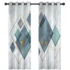 2021 European Style Curtain Geometria 3D Salon Sypialnia Blackout Zasłony Nowoczesna Moda Hotel Office Curtain Dekoracja