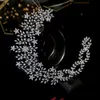 Asnora luxe hoge kwaliteit flexibele kristallen bruiloft hoofdband, bruids turbanjewelry kroon bruiloft haaraccessoires voor vrouwen x0625