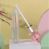 100pcs 3.5ml/0.12oz Pink Magic Wand Shaped Lip Gloss Tubes Gold Star Plastic Lipstick Empty Cosmetic Packing Containergood qty