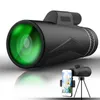 SUNCORE 12x42 Monocular Portable Non-night Vision Telescope Wide Field Hunting Bird Watching Travel Scope Connect Phone Lens
