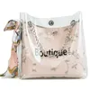 Wholesale Fairy Tas 2020 Summer New Small Fresh Lace Jelly Bags Wild Silk Scarf Bucket Bag Beach Messenger Handbag