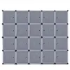 2022 Shoe Houders Opbergdozen Kubus Organizer met Deuren 20 Cubes Draagbare kast Garderobe Arroire DIY Modulaire Kabinet Planken voor kleding Boeken Schoenen Speelgoed