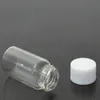 5 ml tomma glasflaskor flaska med svart eller vitt skruvlock Trasparent rörformigt glasrör för vätska Använd reagensflaskor