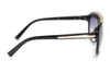 Goede kwaliteit Dames Zonnebril Luxe Heren Zonnebril UV-bescherming Mannen Designer Brillen Gradiënt Metalen Scharnier Mode Vrouwen Bril met Dozen Glitter2009 50