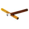 Honeypuff Wood One Hitter Bat 80mm Metal Cigarettrökning Pipe Tobacco Holder Löstagbar Dry Herb Grinder Rök Tillbehör2159019