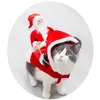 ペットドッグアパレルクリスマス衣装サンタクロース乗馬ペット猫服Products Plusサイズ