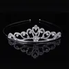 Meninas de cristal tiara coroa strass bandana faixas de cabelo feminino festa jóias acessórios princesa cristal tiara cocar rra2866 9820550